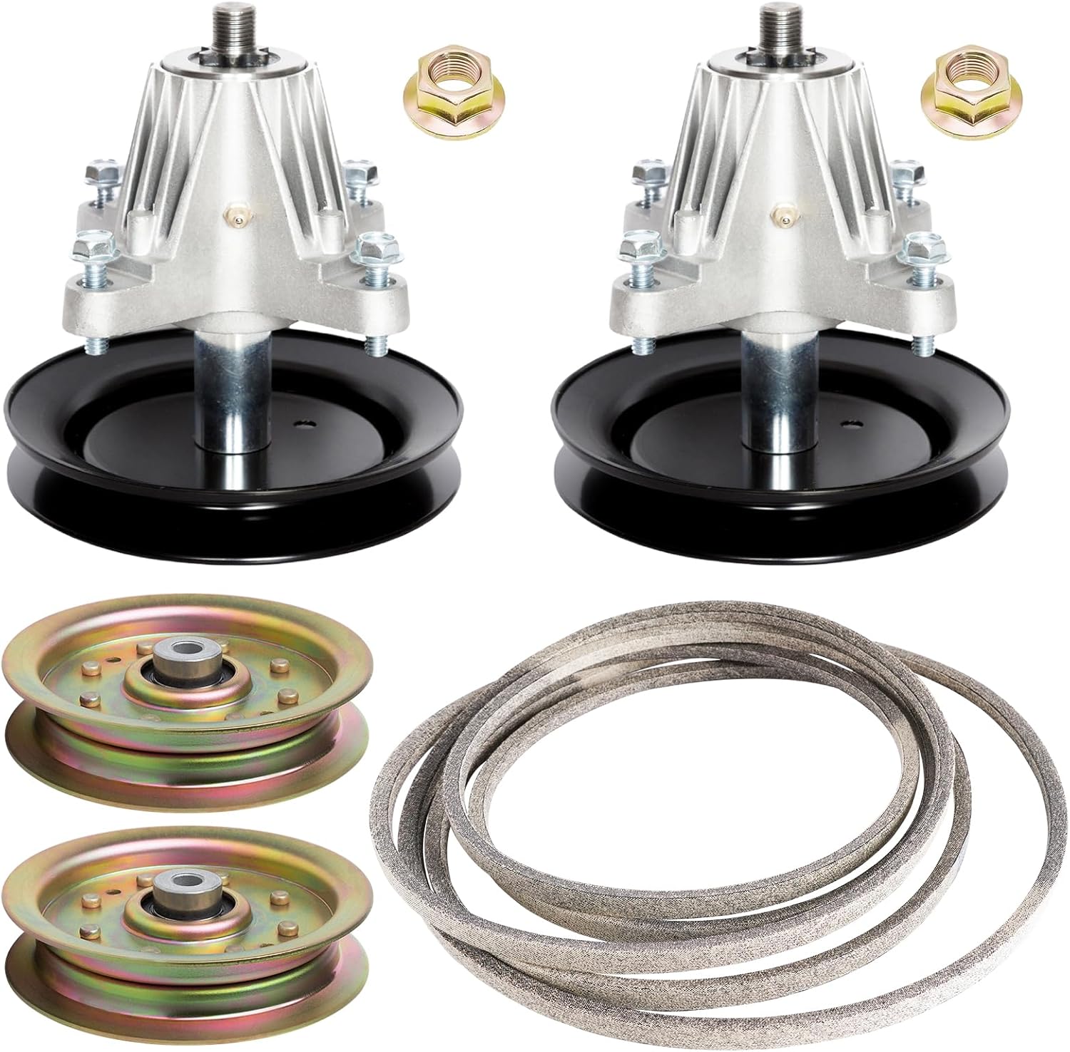 918-04822 Spindle Assembly Fit for 42" Deck Cub Cadet/MTD/Troy-Bilt RZT-42 LTX1040 LTX1042 Mower Includes (2) 918-04822 Spindle (2) 756-04129B Pulley (1) 754-04060 Belt