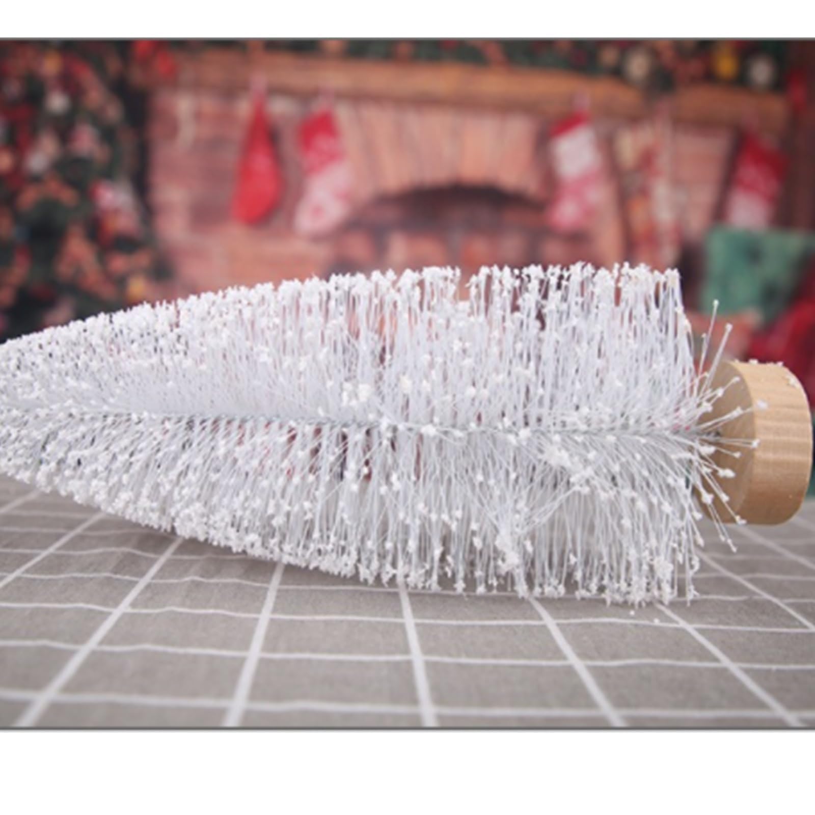 Choinka Sztuczna Ozdoby Domowe Dla Interni Con Albero Di Natale Ovale Bianco Nevoso Dekoracja Bożonarodzeniowa(15cm)