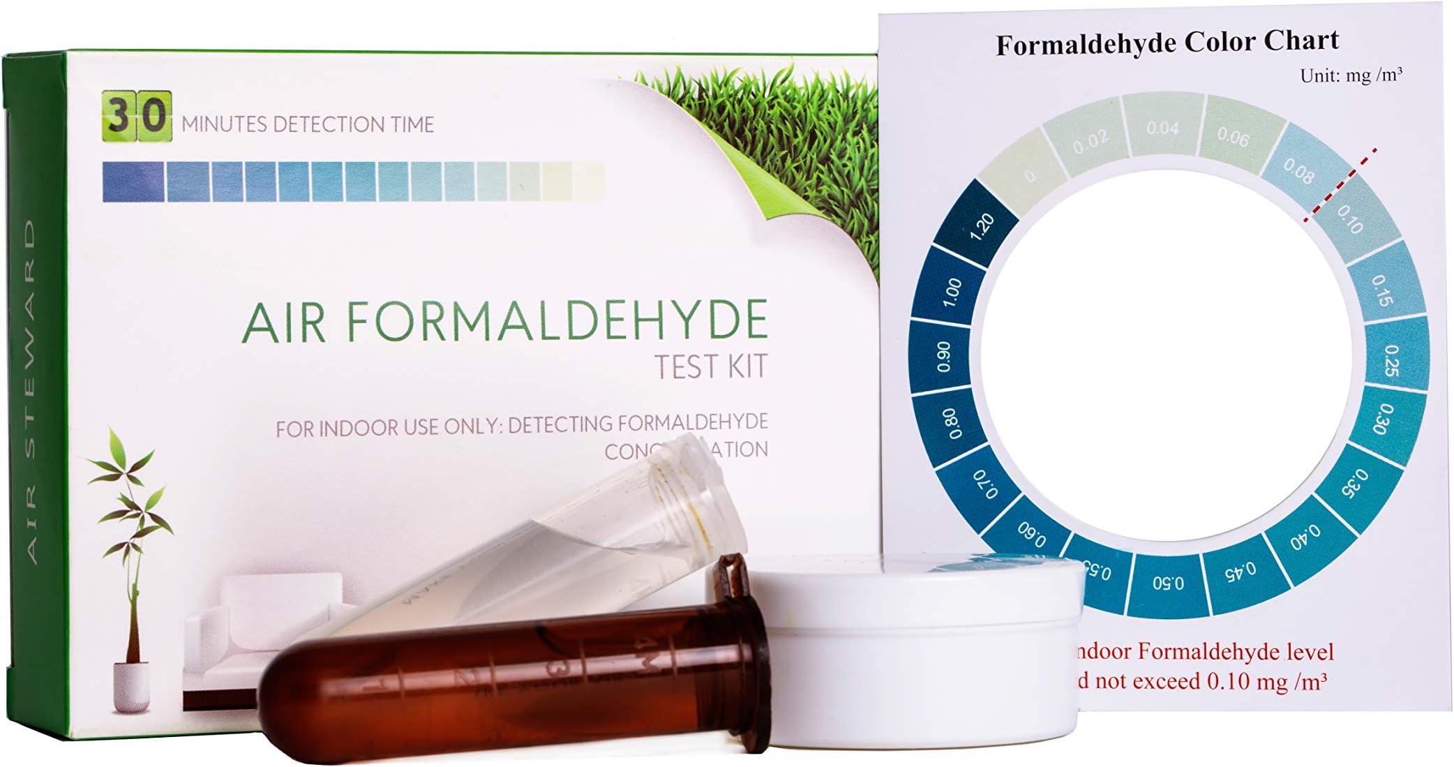 Formaldehyde (HCHO) DIY Test kit - Know What's in The That Surrounds You (Pack of 1)