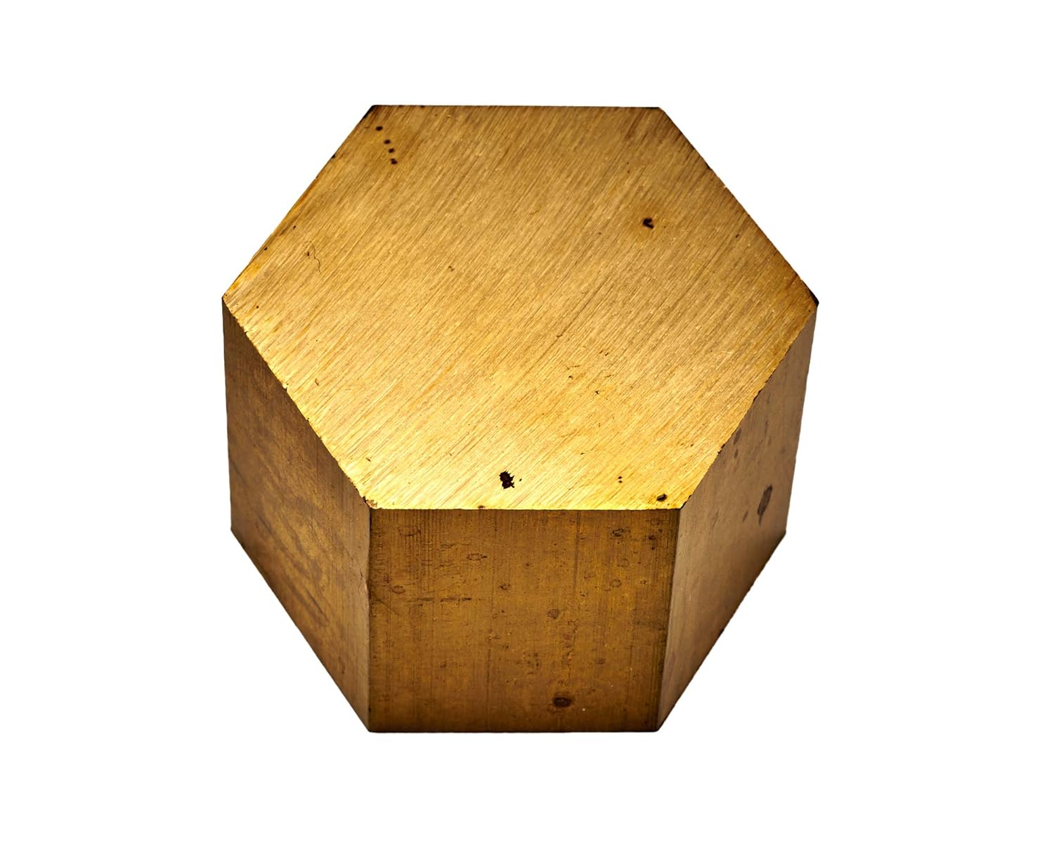 Taifeng Trading Eggs Brass Hex Bar, 2.0 x 0.4 inches (50 x 10 mm), Model Number: 9453