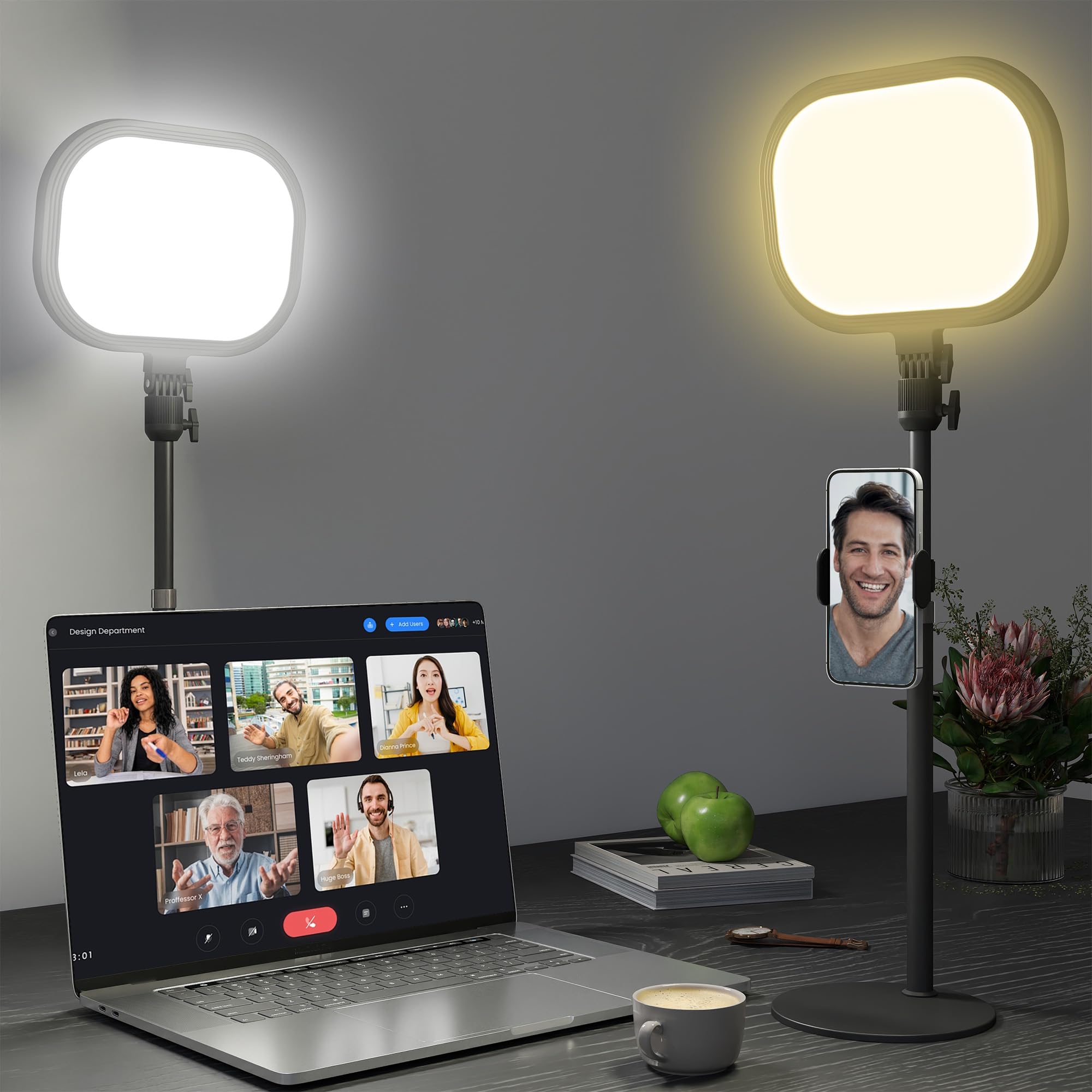 HOMCOM Bedside Table Lamp with 5 Colour Modes & 10 Brightness Levels - Black  | TJ Hughes