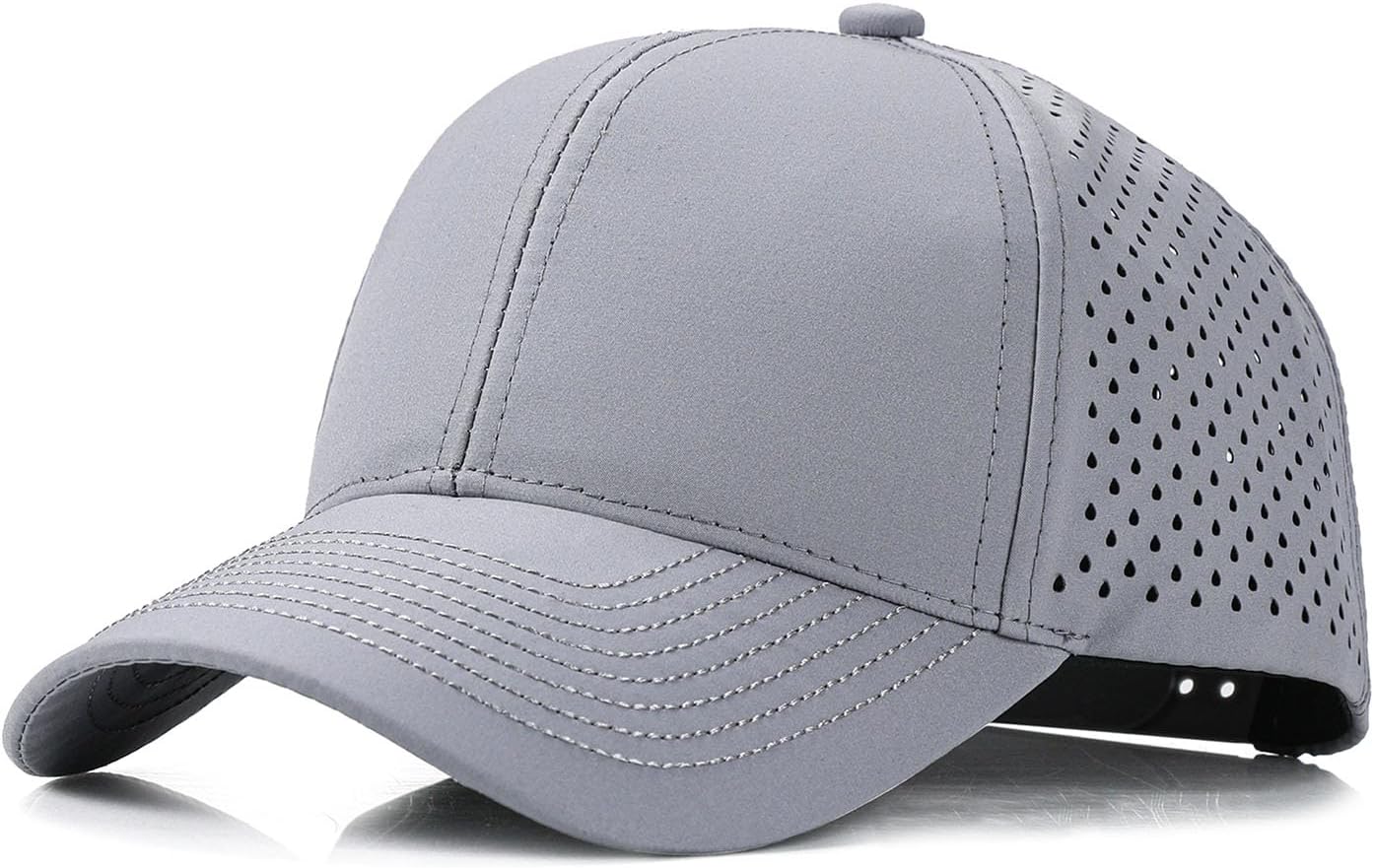 Quick Dry Trucker Hat for Men & Women, Laser Cut Mesh Baseball Cap for Outdoor Sports, Running, Workouts