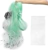 Fishing Net 3 Layer Catch Fishing Gill Net Throw Sinking Net Nylon Fishing Casting Nets 30 Meter Length, 2 Meter Height with floats and sinks Bait Trap Foldable