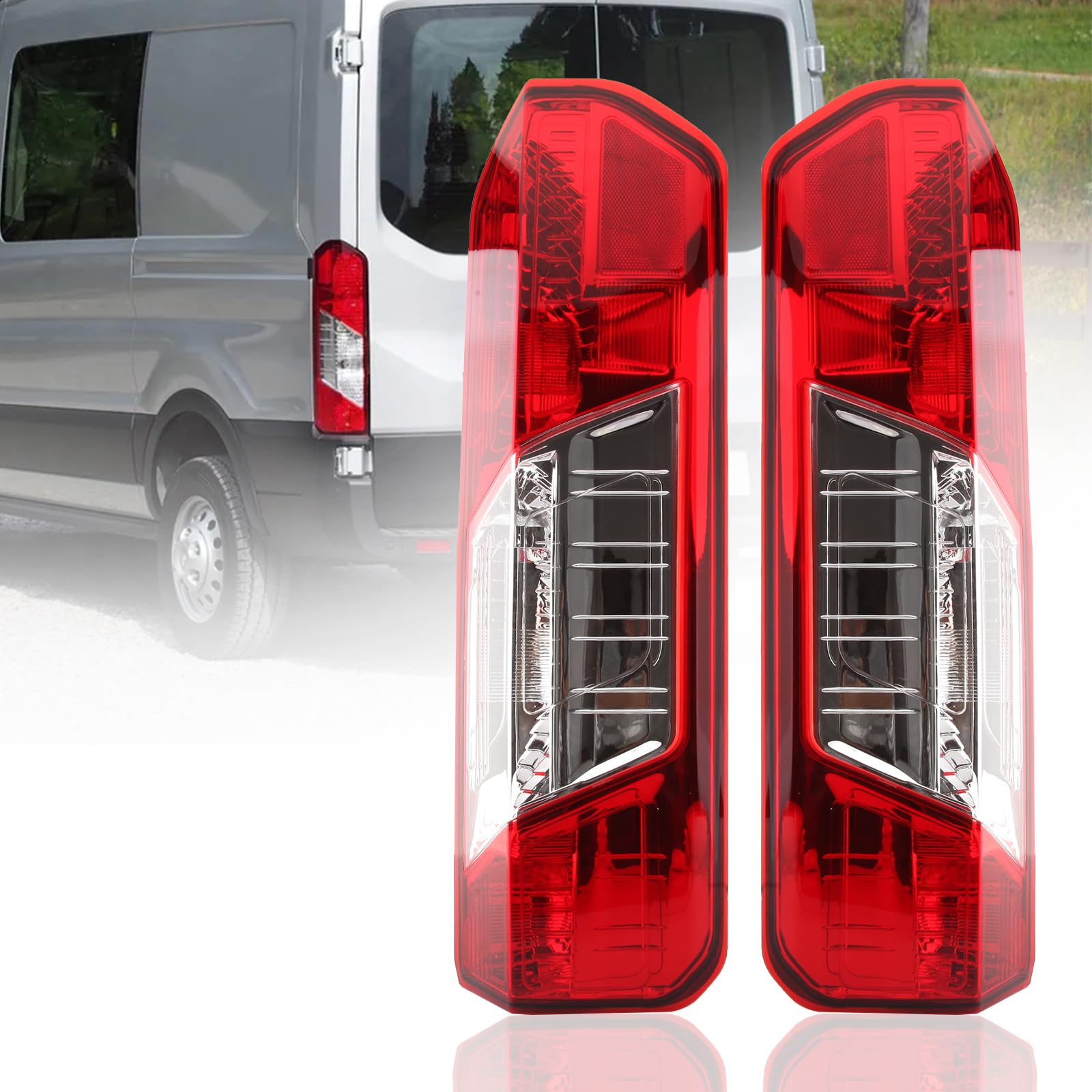 MZORANGE Tail Light For Ford Transit T150 250 350 2015 2016 2017 2018 2019 2021 Without Bulb and Harness (left and Right)