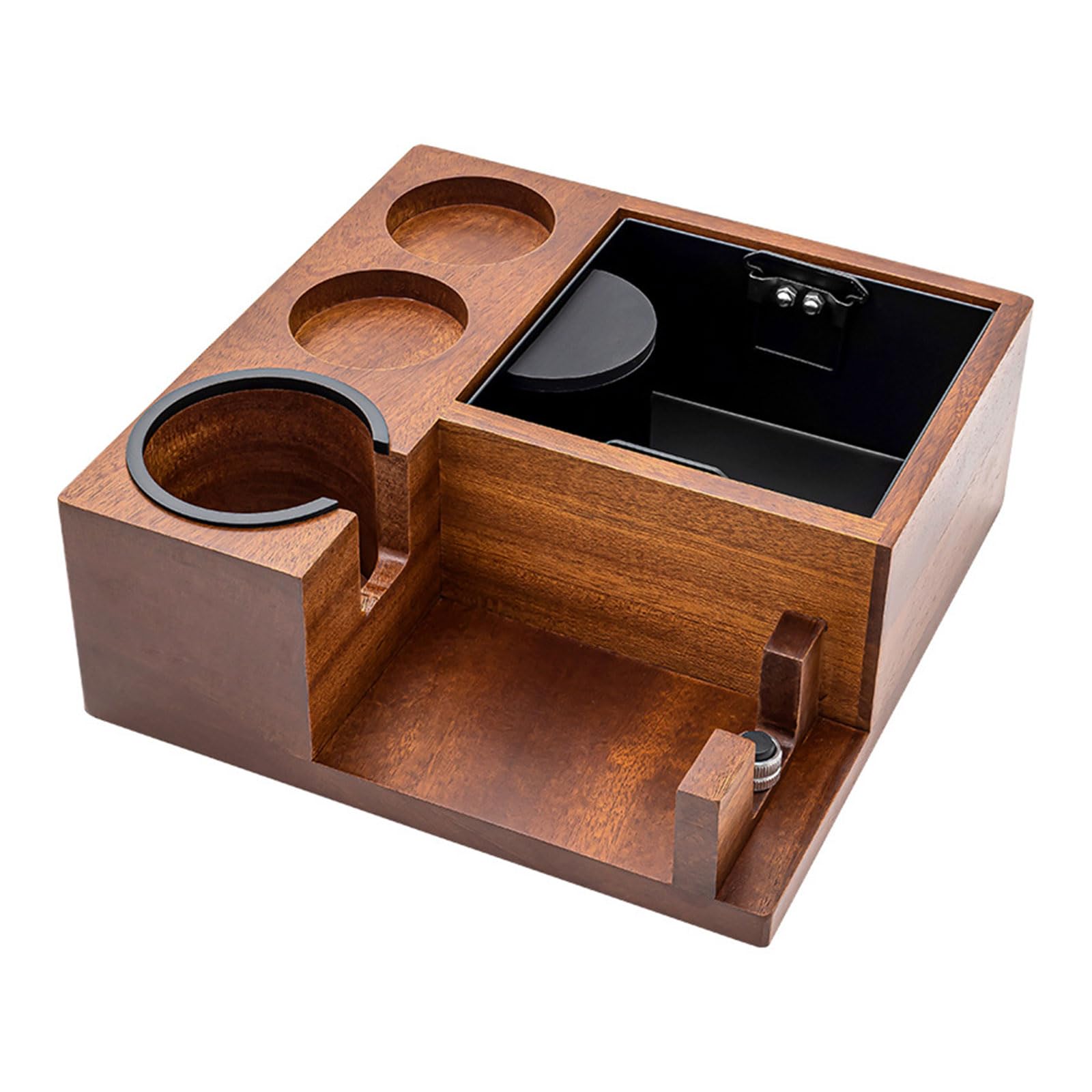 Tsophreniq Multifunctional Coffee Tamper Holder Multifunctional Coffee Tamping Station Essential Accessory for Home Brewing Storage Space