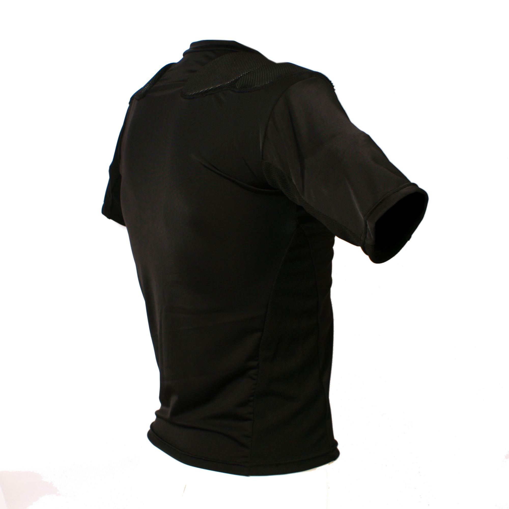 BARNETT RSP-PRO 3 - Hombreras profesionales para rugby con 3 almohadillas protectoras, color negro (XS)