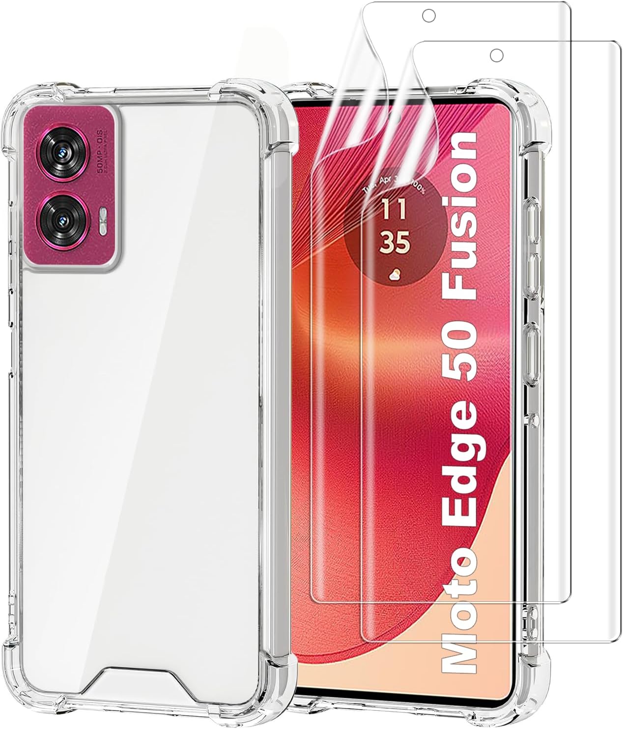 KATUMO Case For Motorola G22 With Screen Protector,360 Full-Body Case,3 In 1 Clear Shockproof - Foto 8