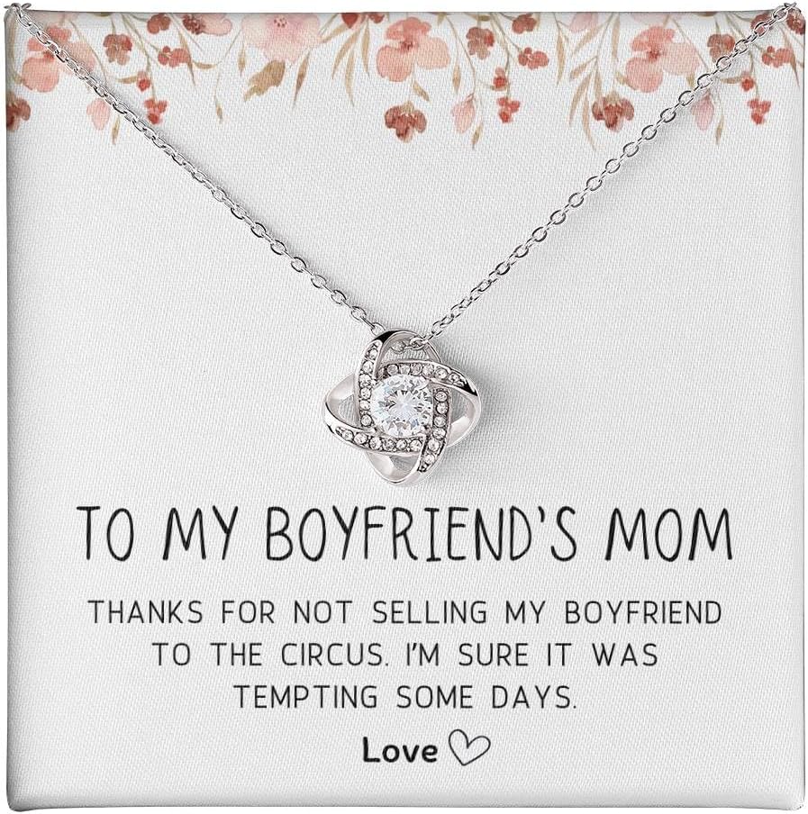 To My Boyfriends Mom Necklace, Mothers Day Gifts For Boyfriends Mom From Girlfriend, Personalized Gifts For Mother In Law, Mother's Day Necklace, Best Birthday Present Christmas