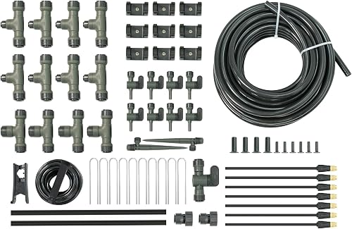 Vego Garden Irrigation Kit - Drip Irrigation System for Raised Garden Beds, Efficient Watering Solution for Vegetables, Flowers, and Plants, Easy DIY Installation (M)
