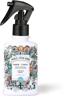 Sole-Pourri Shoe & Foot Deodorizer Spray - Citrus Mint Essential Oils, 3.4oz Up to 150 Uses, Plant-Based Odor Eliminator for Smelly Shoes, Feet & Gym Bags