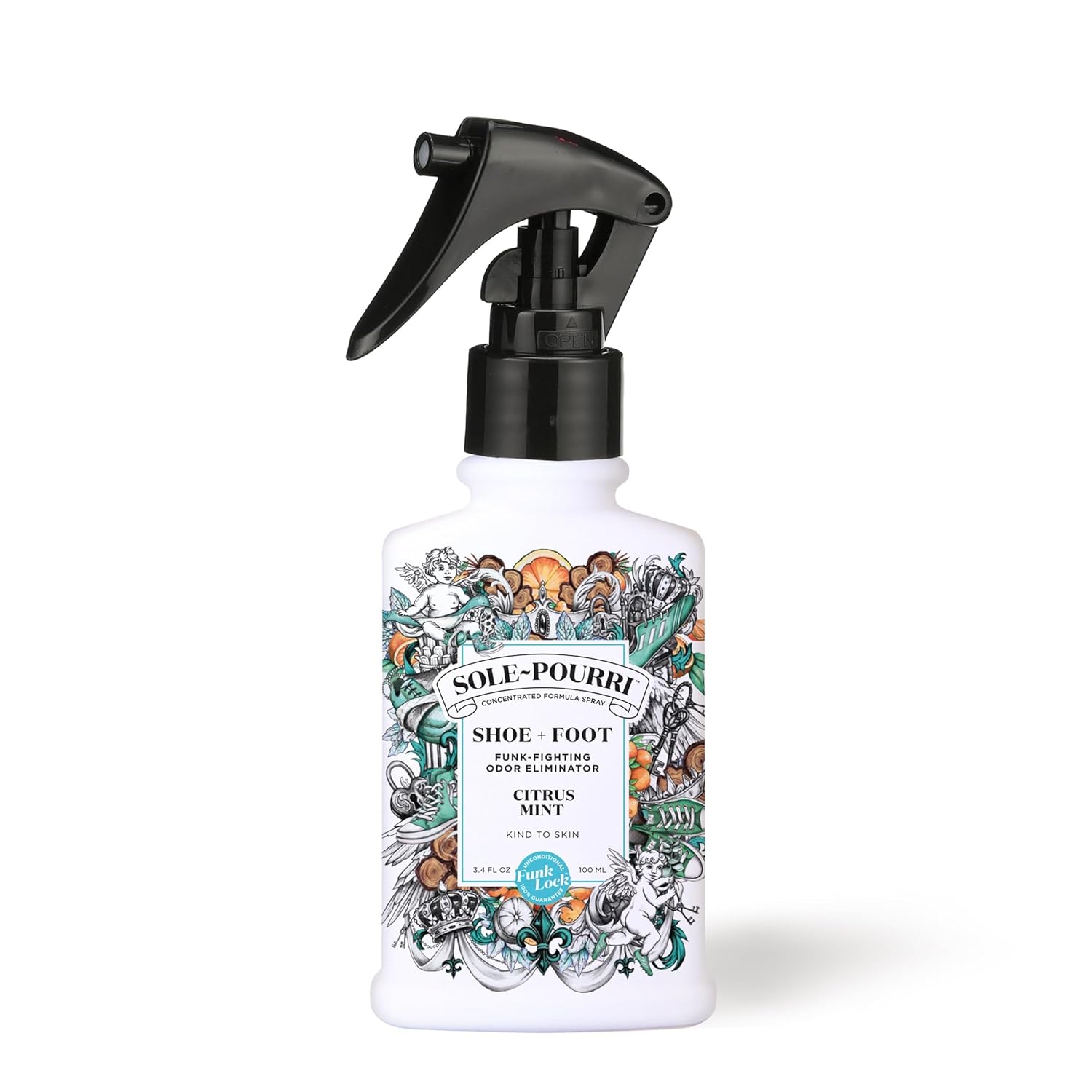 Sole-Pourri Shoe Deodorizer Foot Spray 3 4 Fl Oz Up to 150 Uses Funk-Fighting Odor Freshener with Essential