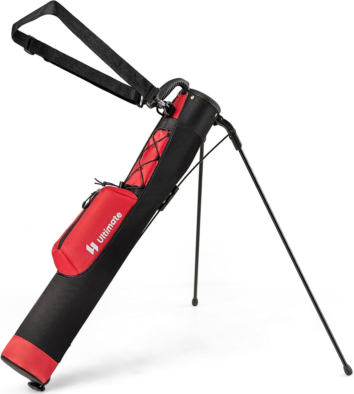 ULTIMATE Golf Stand Bag, Lightweight Sunday Golf Bag w/2 Way Top Dividers, Pocket & Bottle Holder, Pitch n Putt Golf Bag w/Adjustable Strap for Driving Range, Par 3 & Executive Courses