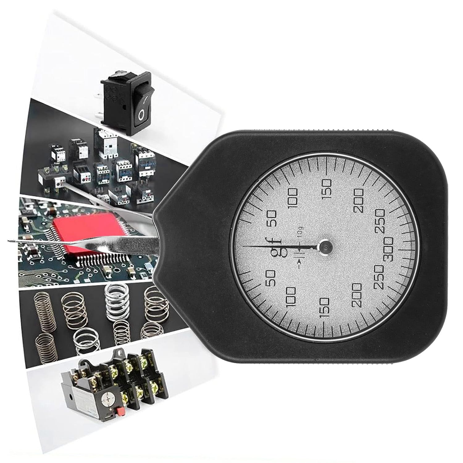 Dial Tension Meter Tester, Pocket Gram Force Meter, 300g, Single Pointer - Accurate Measurement, High - Quality Alloy Construction, Convenient Field Use