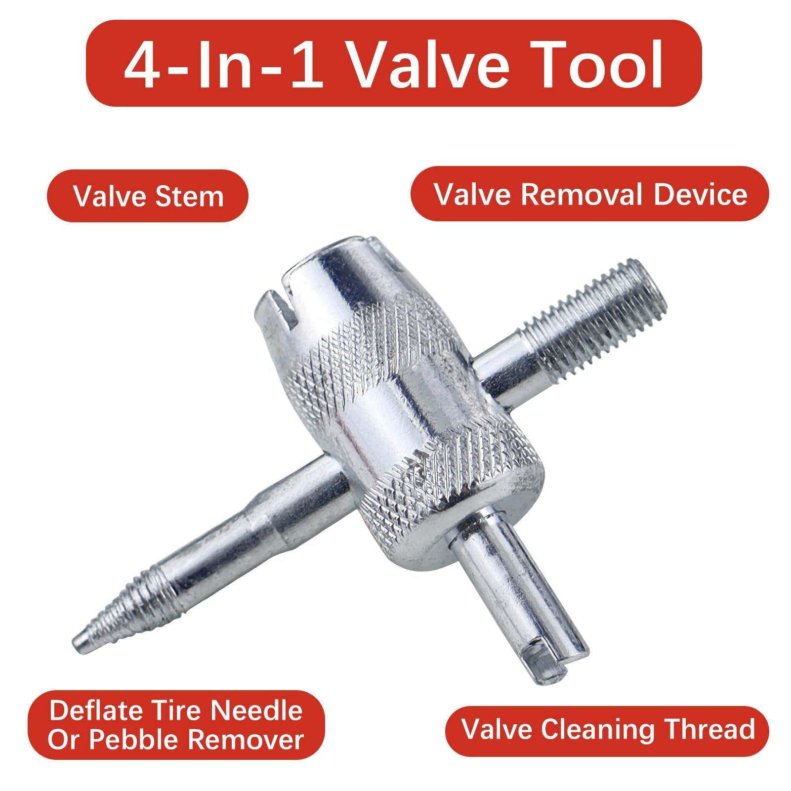 Kit di strumenti di riparazione per valvole pneumatici auto, 33