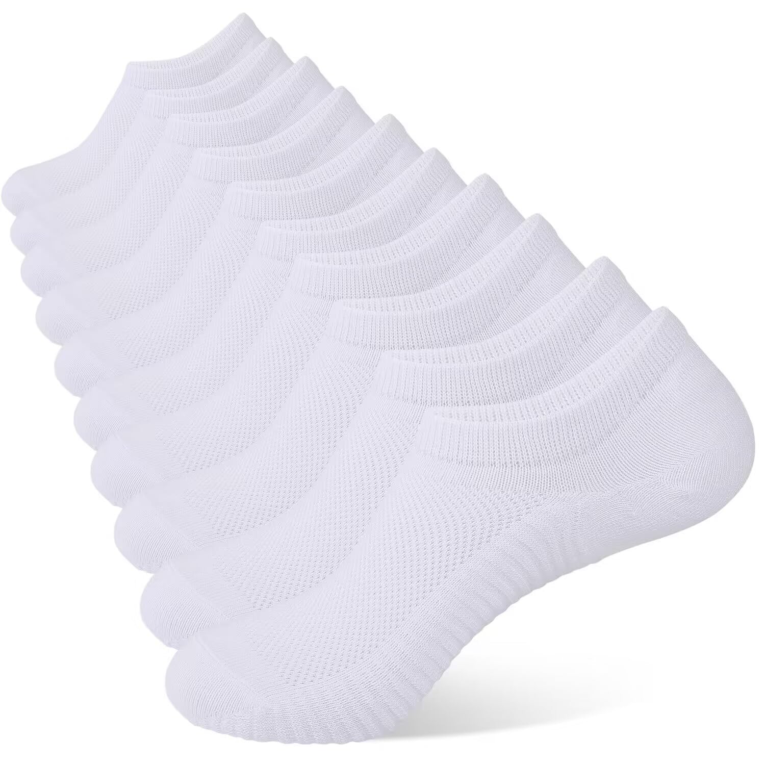 YOJOOM Sneaker Socken Damen 35-38 39-42, Füßlinge Sneakersocken mit Rutschfest Silikon,Laufsocken Gepolsterte Kurze Socken Unsichtbar