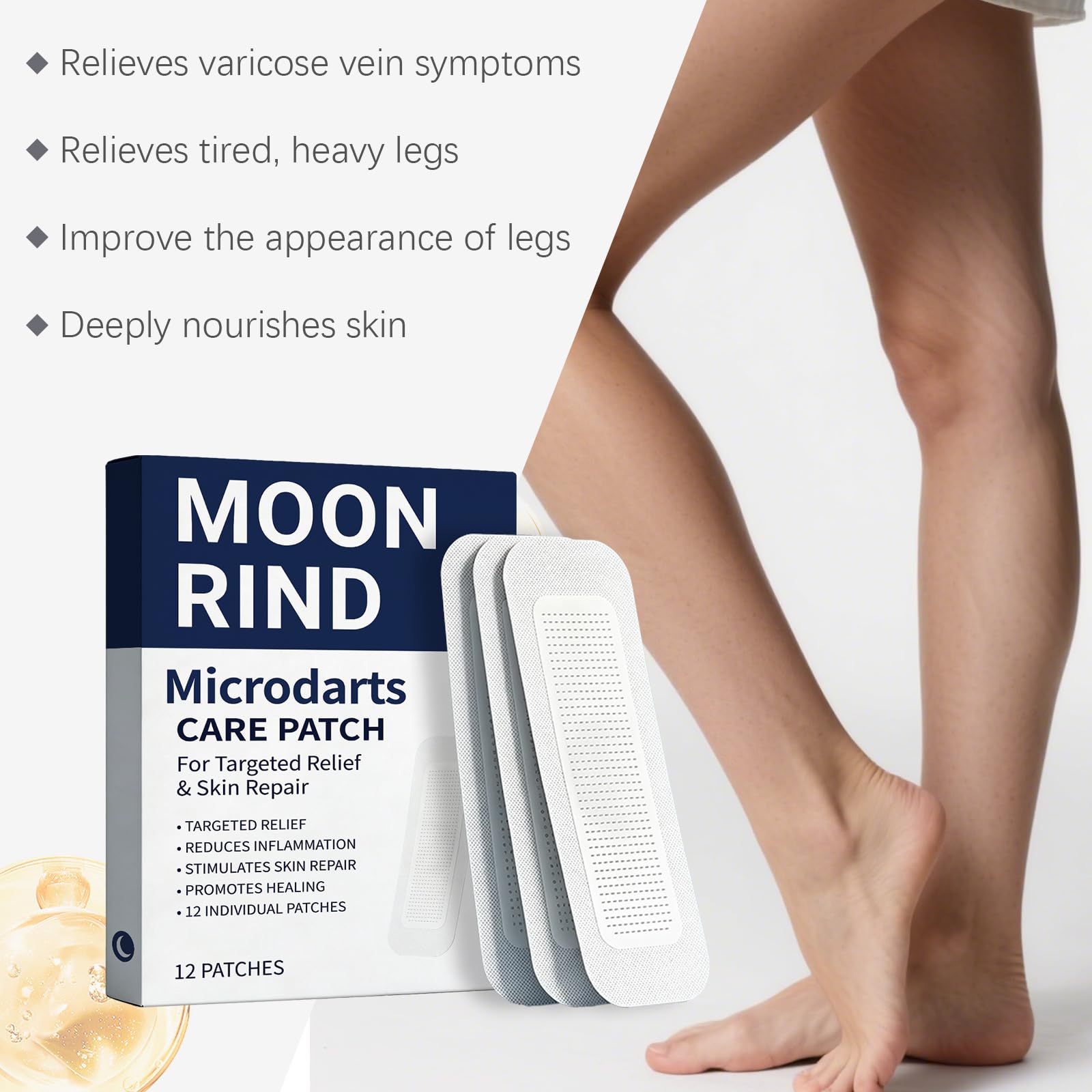 Moon Rind VeinTarget Microneedle Patch(2 Cajas de Parches)