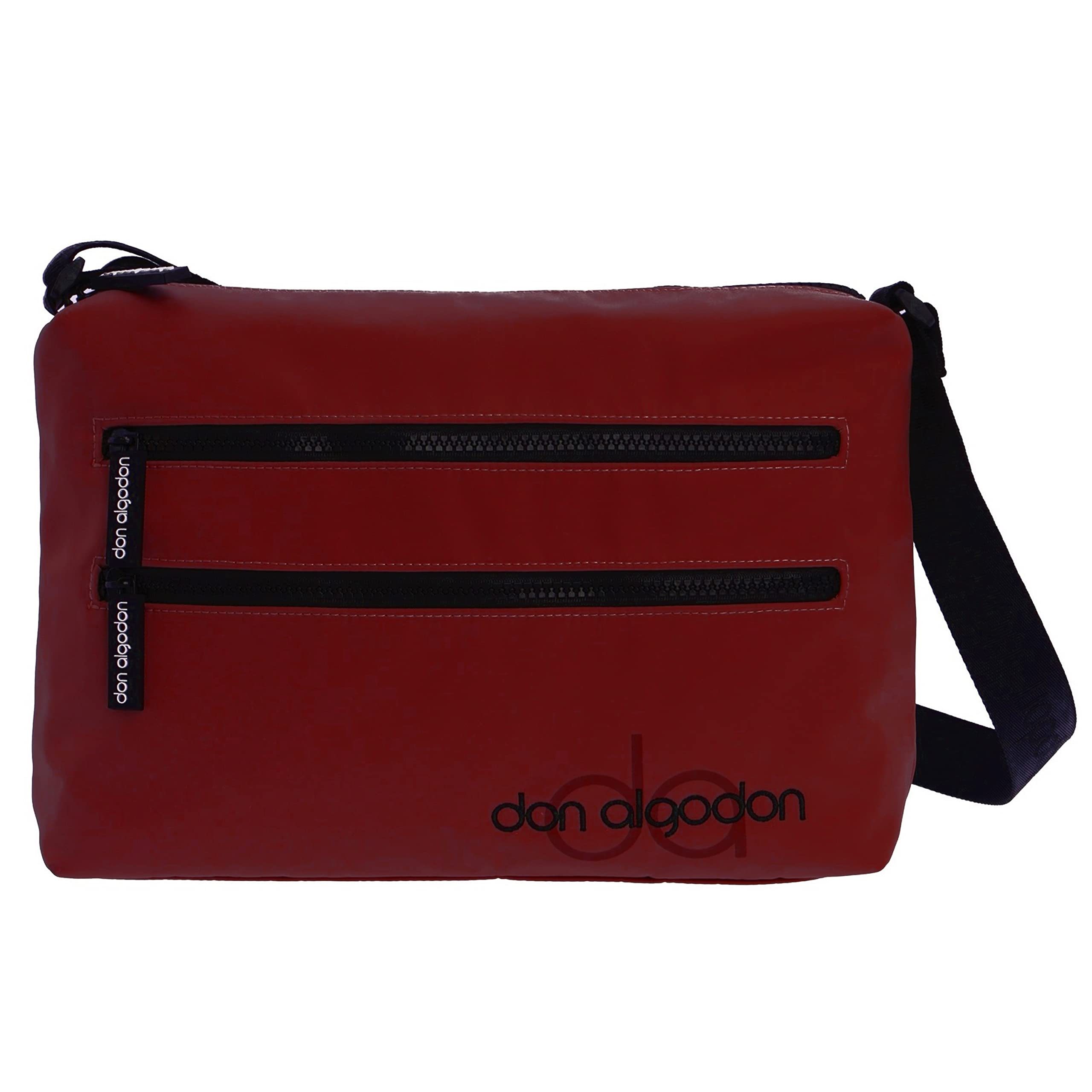 DON ALGODON Women's Zita Bag, red, 30 x 9.5 x 19 cm