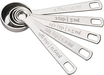 Le Creuset Stainless Steel Measuring Spoons, Set of 5