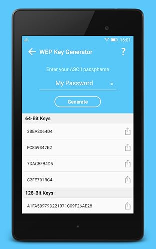 WiFi Utilities – WEP Key Gen – vue 4