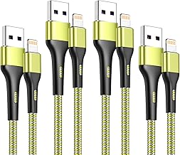 Durcord Phone Charger 4Pack 1.5/3/6/6FT, [ MFi Certified] Fast Charging Cable