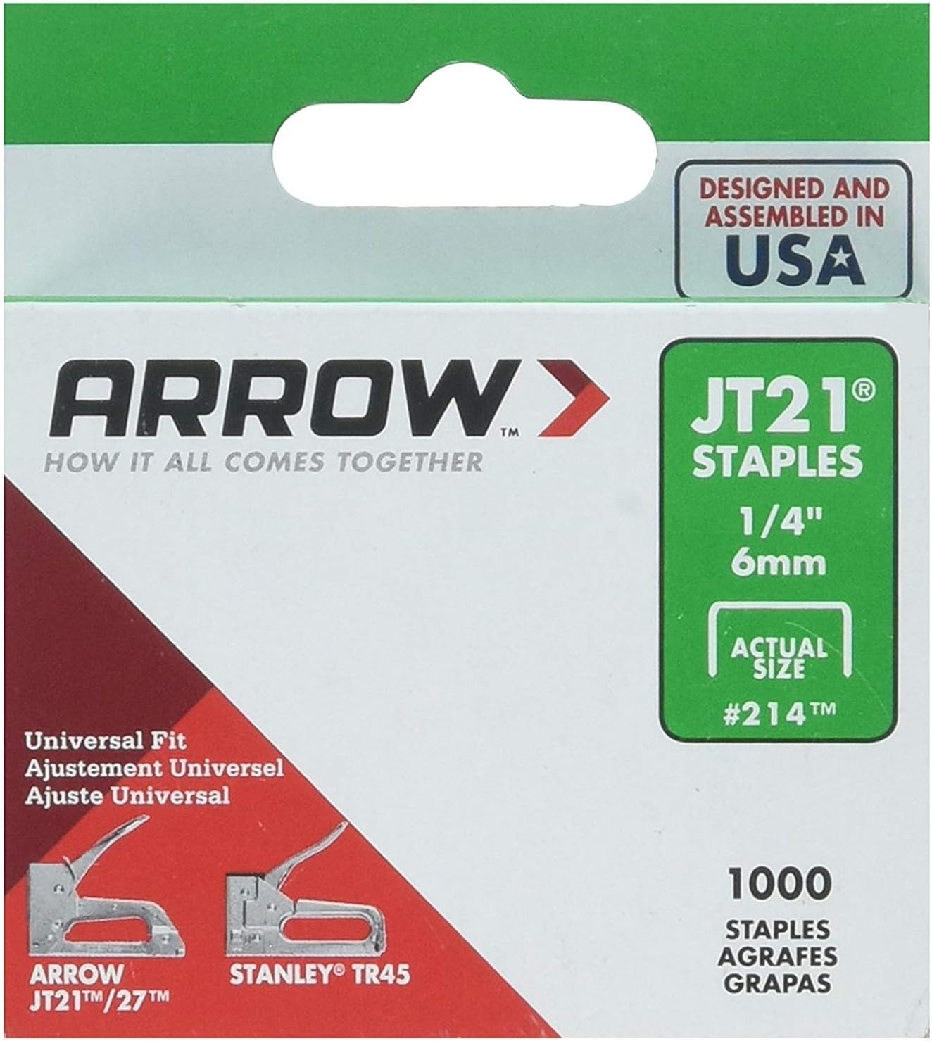 STAPLE JT21 1/4" 1000PK