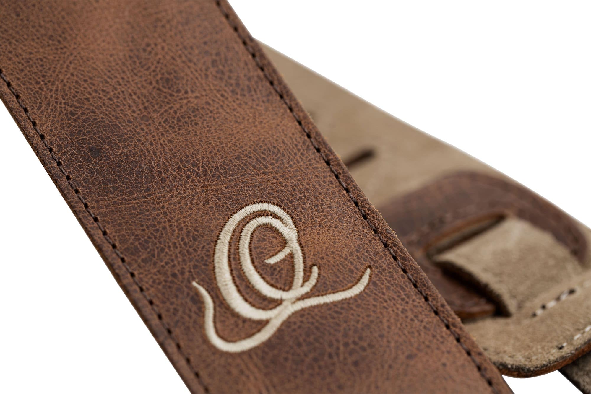 Ortega Guitars Adjustable Guitar Strap, Acoustic Guitar / Bass, Electric Guitar / Bass, Suede Series, Suede Leather - Image 3