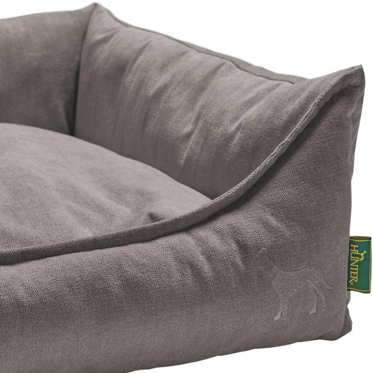 HUNTER EIBY Hundesofa, schmutzabweisend, Easy CLEAN-Technologie, pflegeleicht, M, grau
