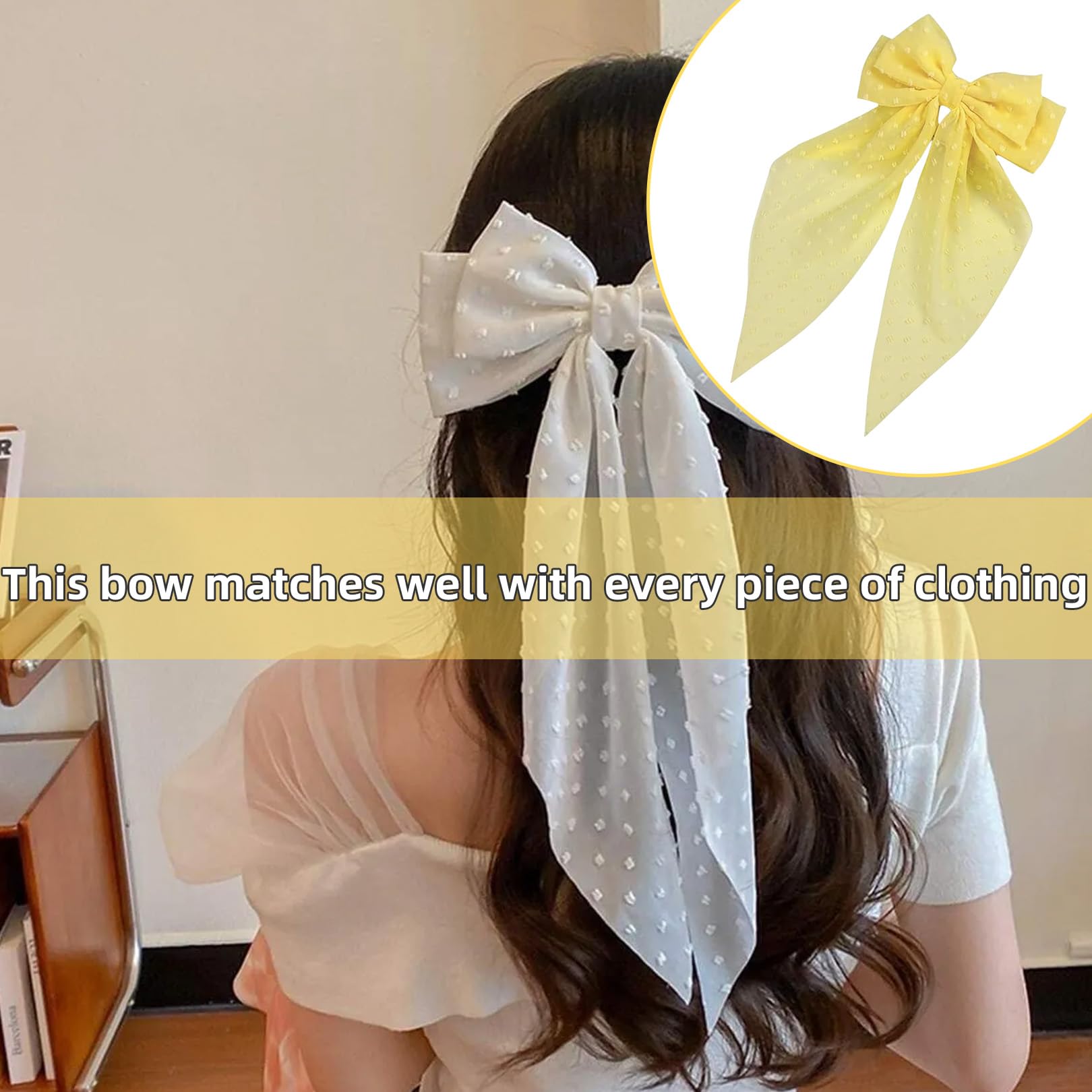 Fascia Per Capelli A Forma Di Penna Gialla Totelux – Accessorio Con Fiocco Carino Per Ragazze, Insegnanti E Studenti, Perfetta Per Il Rientro A Scuola E Feste