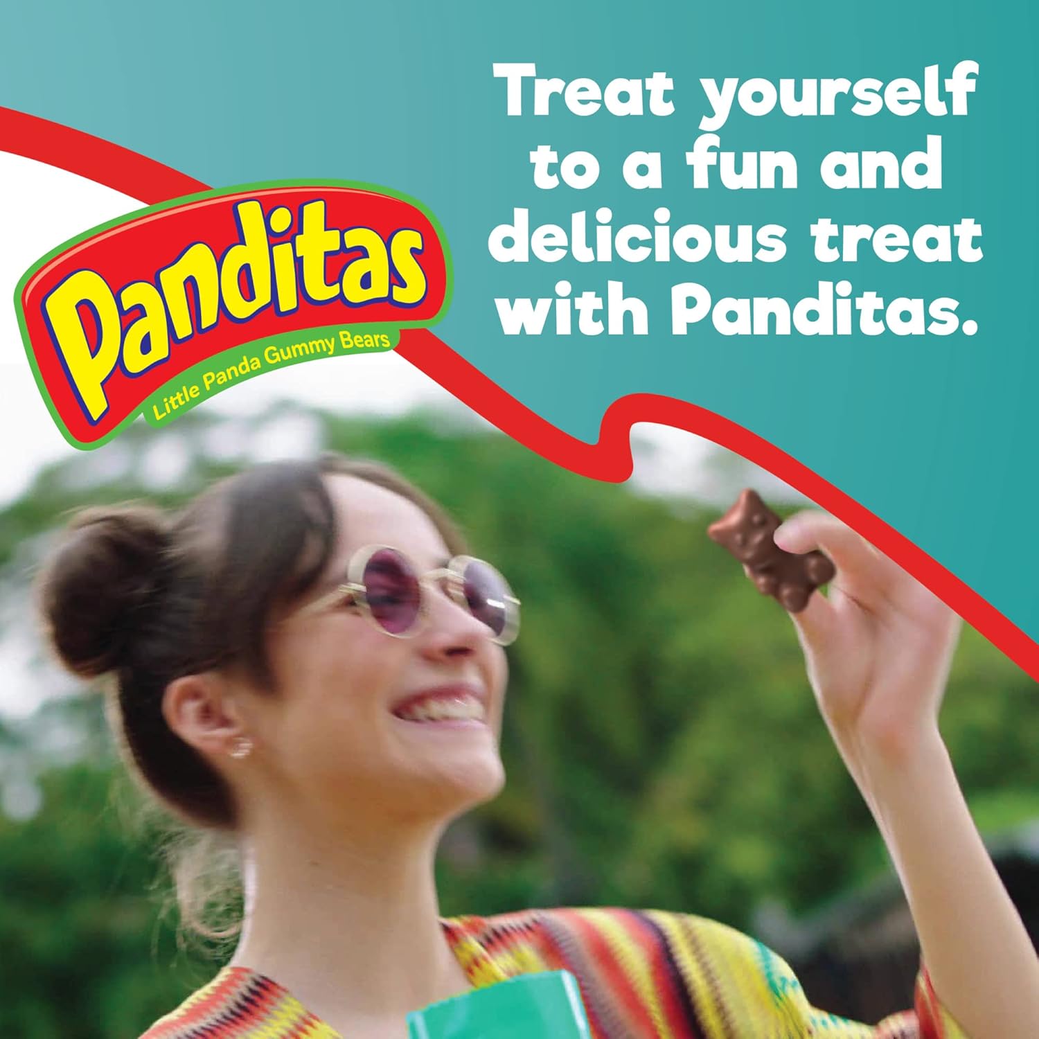 Ricolino Panditas Choco, Little Panda Gummy Bears Candy Pack, Strawberry Artificially Flavored with Chocolate Flavored Coating, 8 Individually Wrapped Large Gummies per Bag, 0.7 Ounces Each, Net Weight of 5.6 Ounces