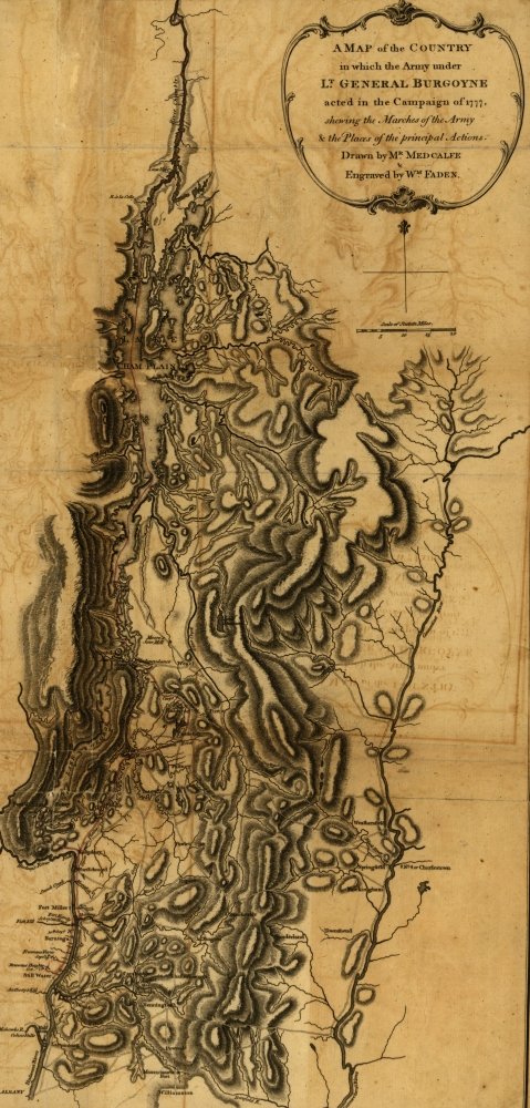 Poster Expédition of General Burgoyne - 1777 (24 x 36)