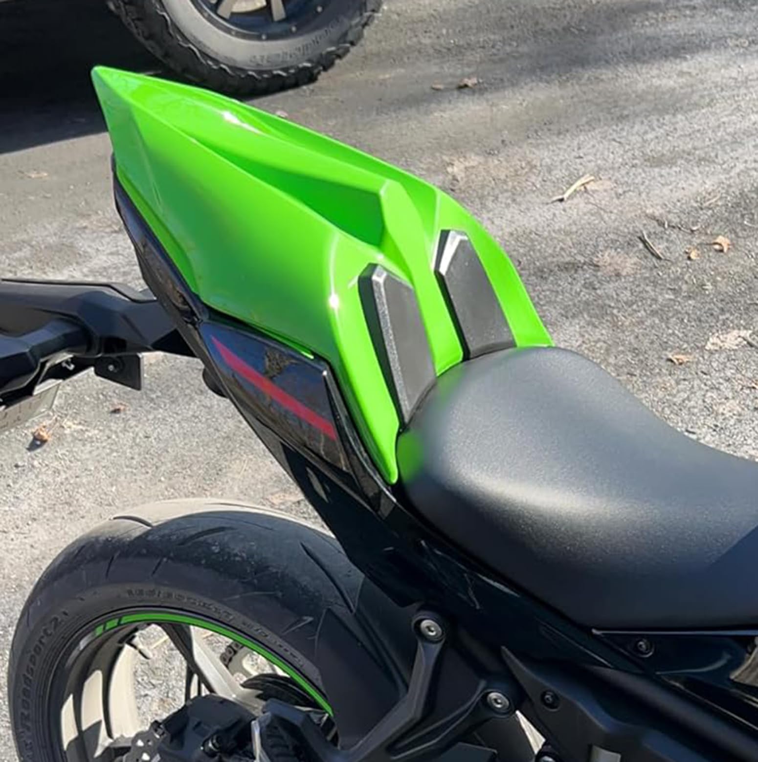 Tapa colin para Ninja 650 Z650 2017-2024 2025 2026 Cubierta de asiento Carenado del pasajero trasero (Verde claro)