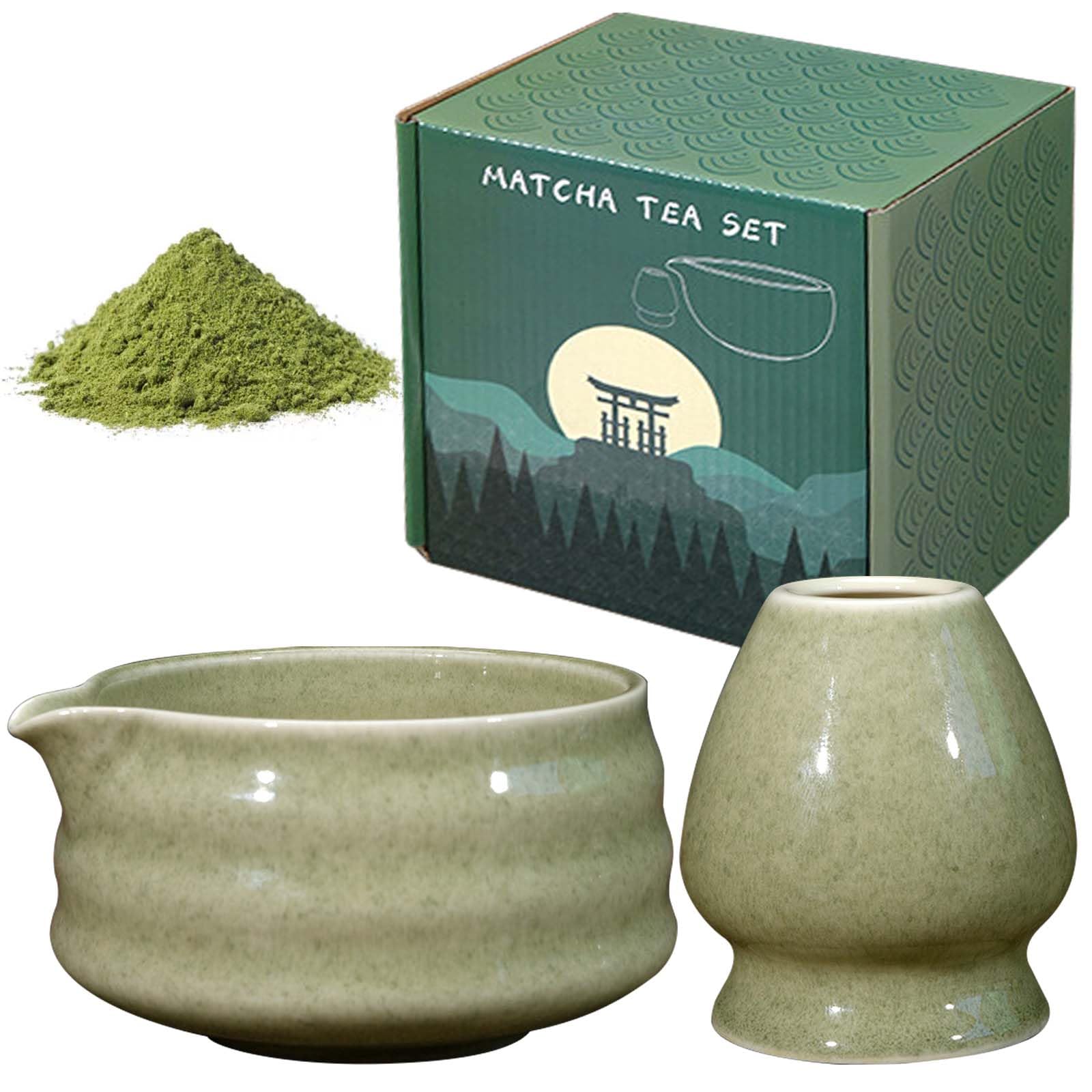 Bol à Matcha Traditionnel En Céramique - 2 Pièces - Pour Cérémonie Du Thé - Design Élégant Bleu