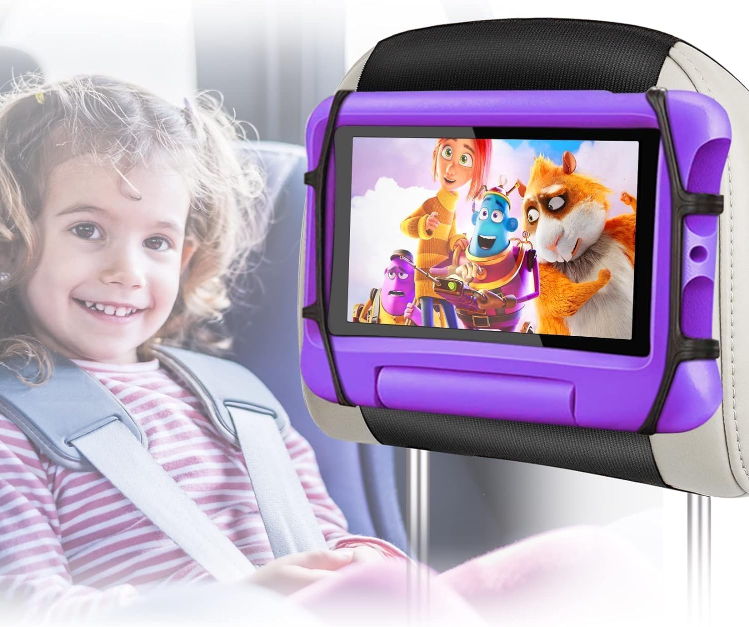 Hikig Tablet Car Headrest Mount Holder, Tablet Holder For
