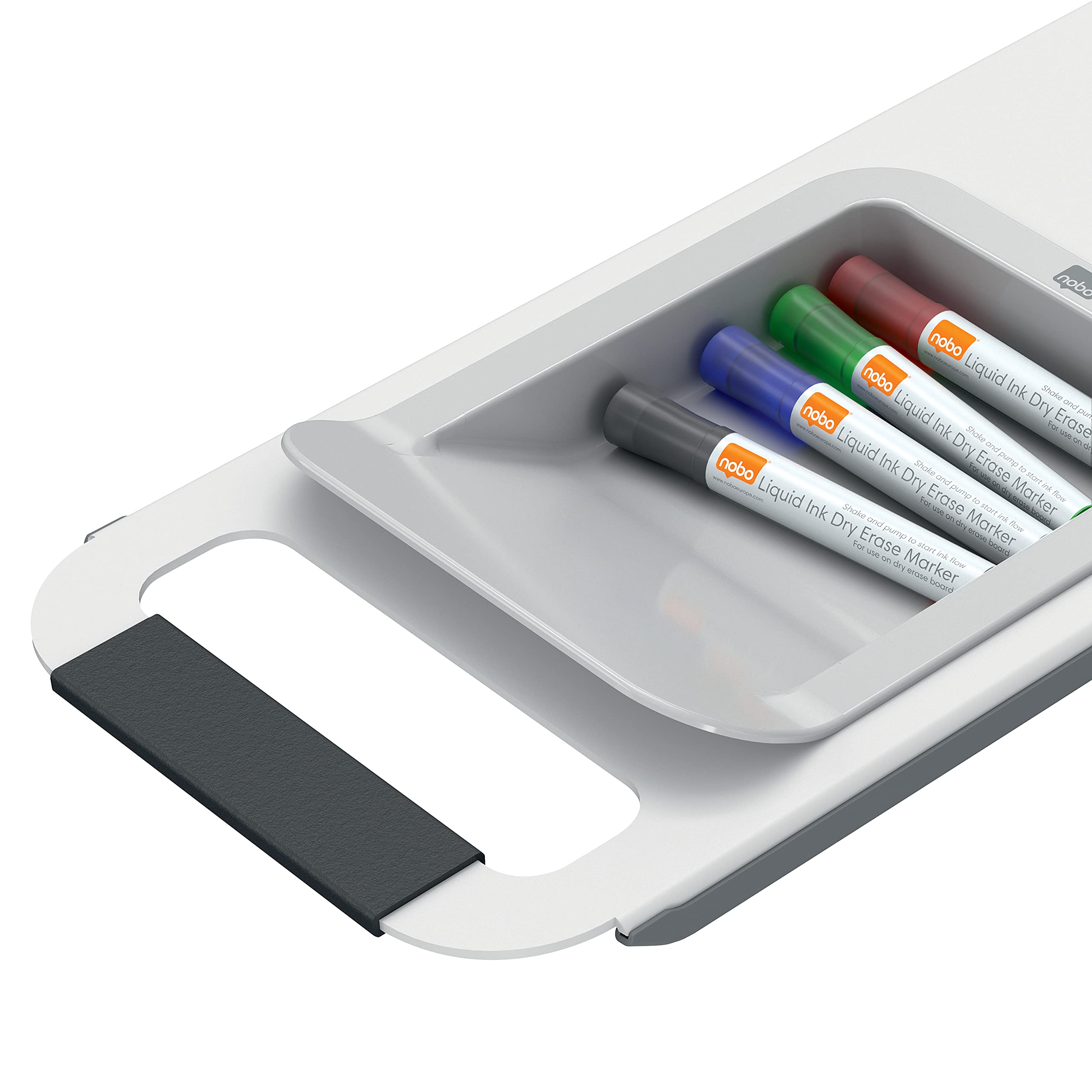 Nobo Mobiles Whiteboard-System, 900 x 1800 mm, mobiler Sockel, 2 x magnetische Whiteboards aus Stahl & Zubehör, Move & Meet System, 1915560