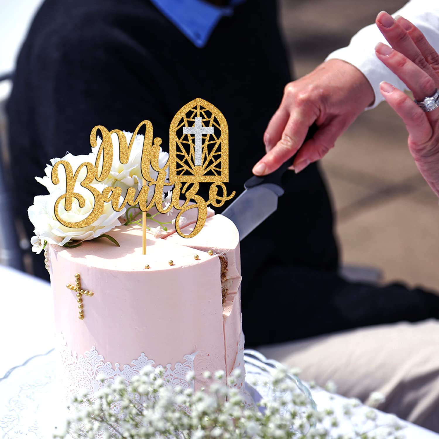 Texto Nuestro Bautizo Decoración Tarta Bautizo \, image size:1500x1500