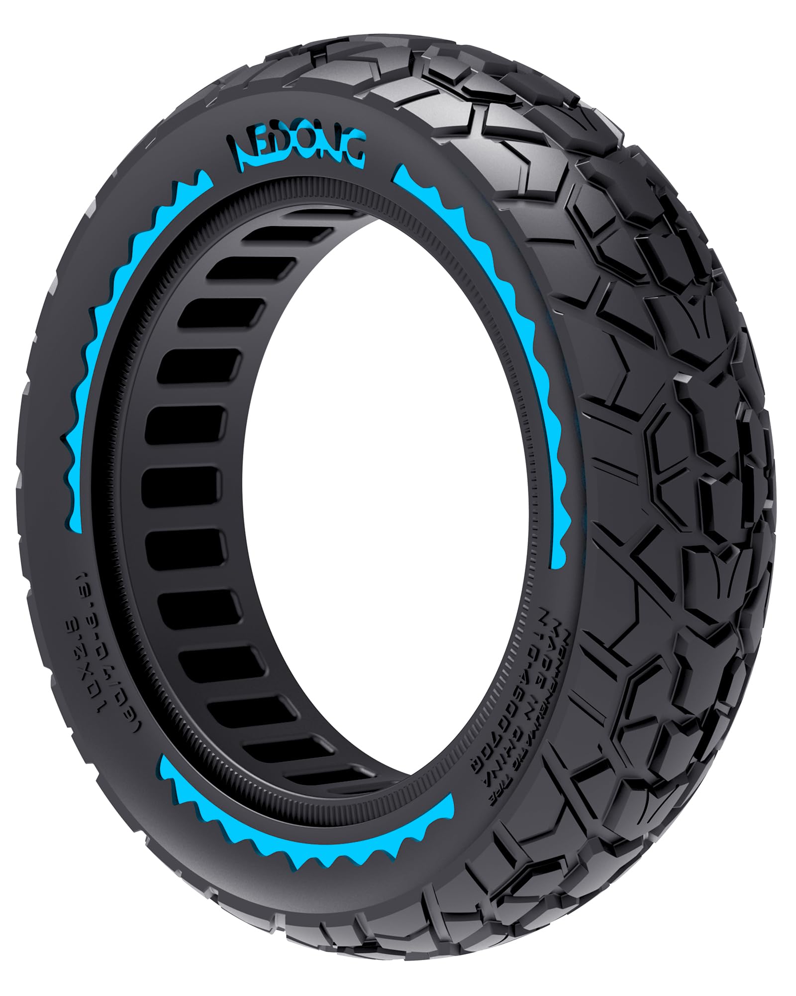2 Pièces Pneus 10x2,50 pour Trottinette, Améliorez Votre Trottinette avec des Pneu Tout-terrain Sans Air 60/70-6,5, Roues de Rechange 10x2,5-6,5 pour Segway Ninebot Max G2/G30 Series, etc