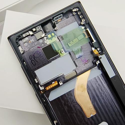 Miniatura 4 de Reemplazo de pantalla LCD original para Samsung Galaxy S22 Ultra 5G S908E S908EDS S908U S908W S908BDS 6.8 pulgadas+marco negro+cubierta trasera