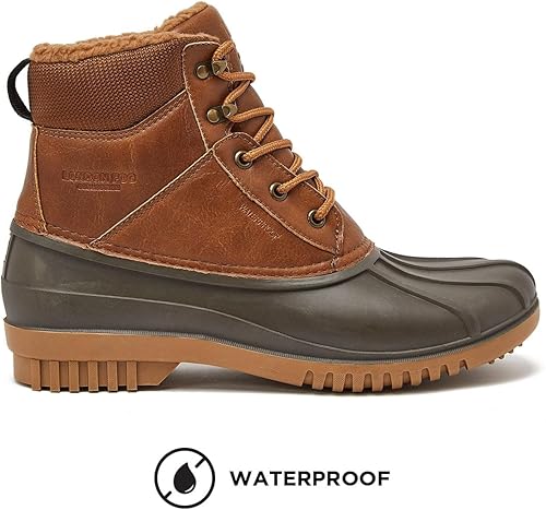 Miniatura 2 de London Fog Botas de pato Aspen para hombre, impermeables, aisladas, para lluvia y nieve para hombre
