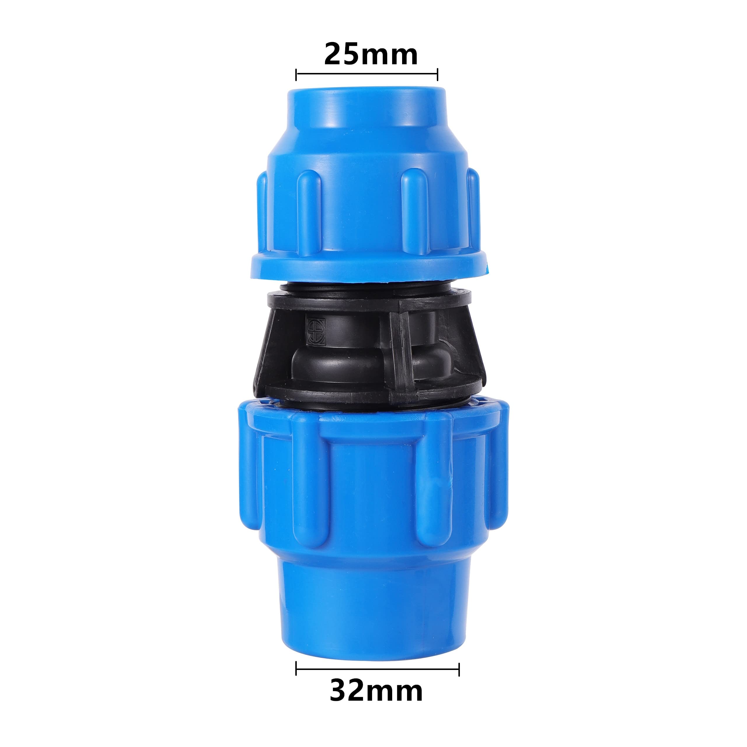 HMTE 25-20/32-20/32-25/40-20/40-25/40-32/50-25/50-32/50-40mm PE Tubería Reductora Conector Recto Jardín Granja Riego Tubería Accesorios (Color : 50-40) (32)