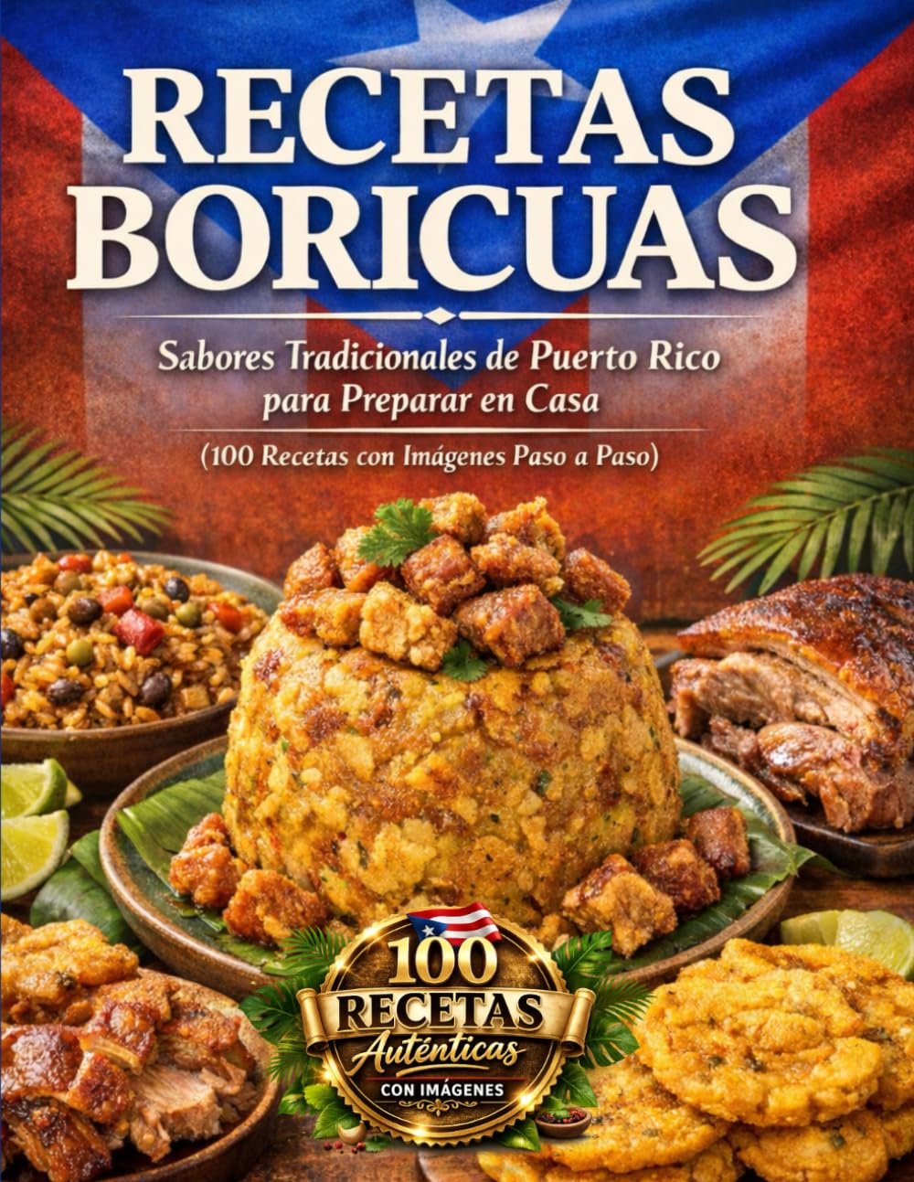 RECETAS BORICUAS: Sabores Tradicionales de Puerto Rico para Preparar en Casa (100 Recetas con Imágenes Paso a Paso)