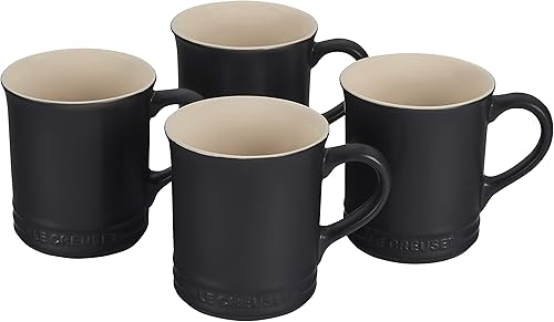 Le Creuset Juego de 4 tazas, 14 onzas cada una, regaliz