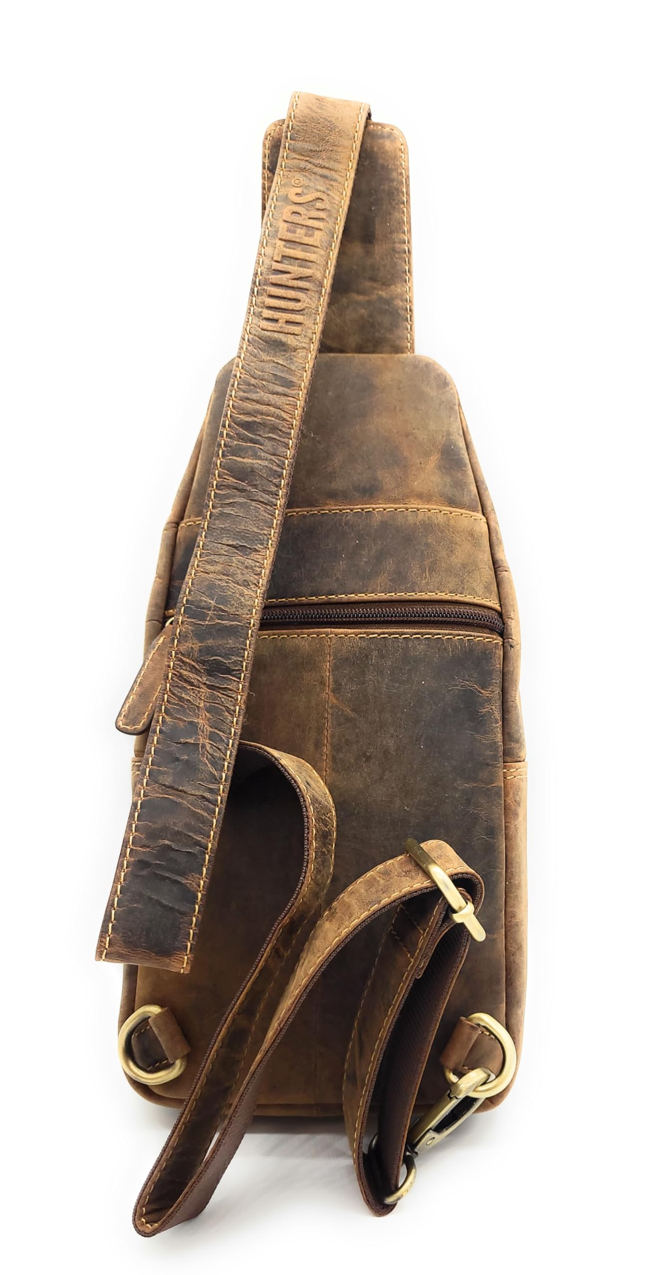 Hunters Crossbag Slingbag aus echtem Leder