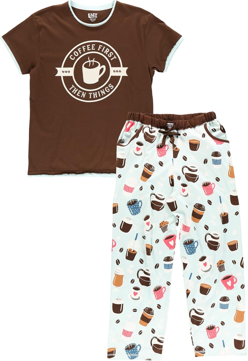 Lazy One Women’s Aquatic Pajama Set – Cute Ocean & Coastal Animal Loungewear for Comfort and Fun - Image 4