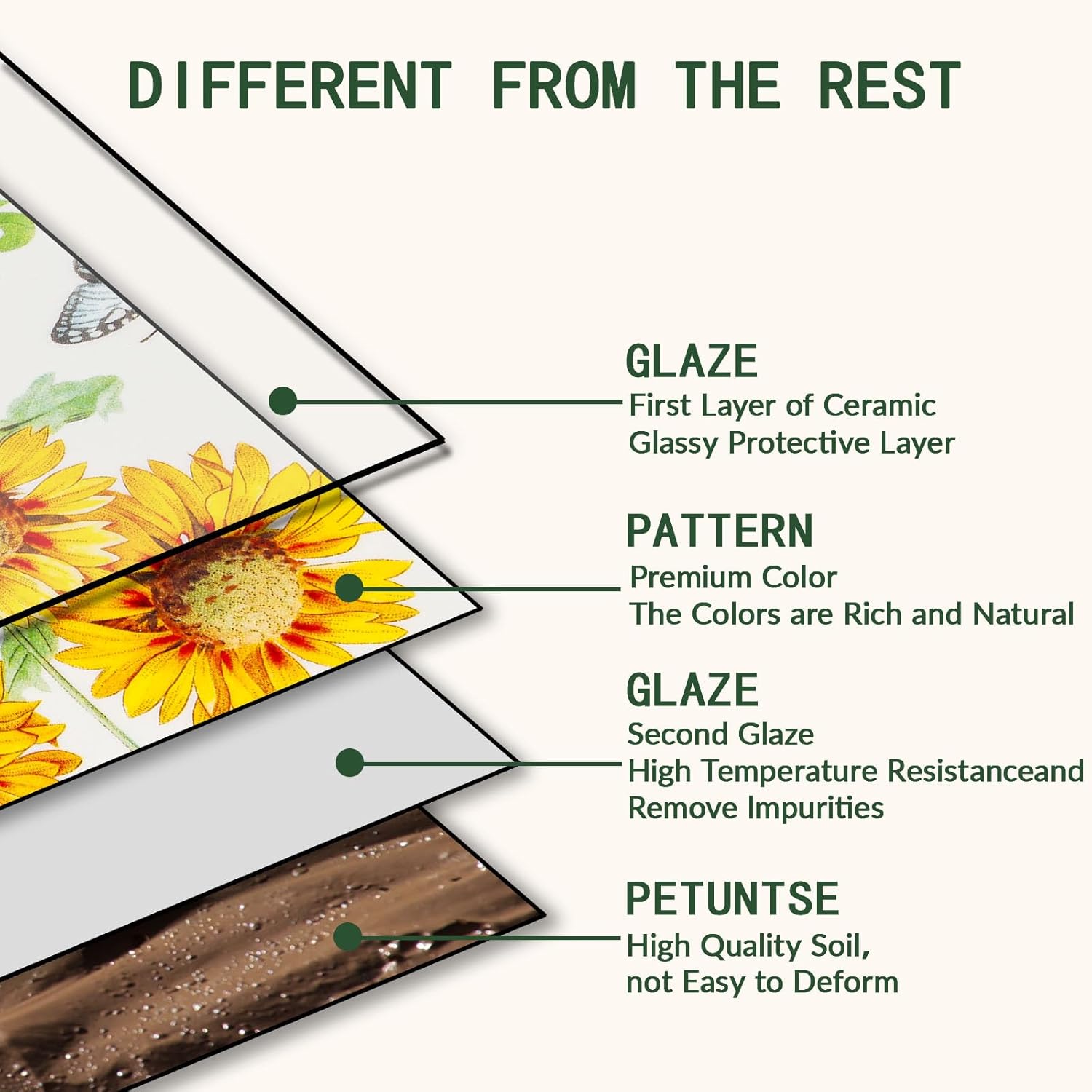 KXZ Ceramic Salad Plates Set of 6, Porcelain Dinner Plates for Dessert, Porcelain, Decorative, Flat, Microwave, Dishwasher and Oven Safe (8.5 Inch, Flower)