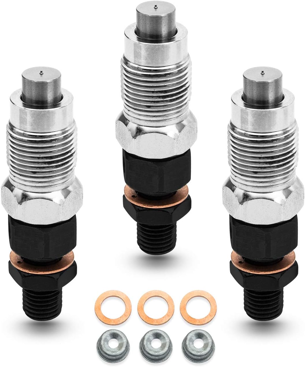 RANSOTO 16032-53900 Fuel Injectors Compatible With Kubota D1105 V1305 D1005 V1505 V1205 D905 Engine Excavator Loader Mower Tractor Replace part number 16032-53902 1903-3017 Pack of 3