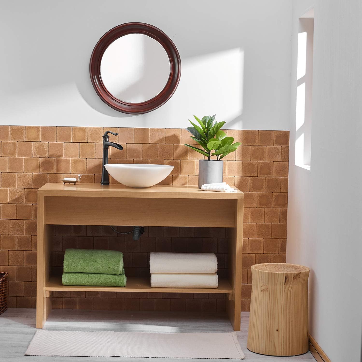 Flash Deals - 60% OFF BWE Vessel Sink Faucet with Supply Line Single Hole Single Handle Lavatory Waterfall Bathroom Faucet Mixer Tap Tall Body Oil Rubbed Bronze 🔥 Flash Sale BWE Vessel Sink Faucet with Supply Line Single Hole Single Handle Lavatory Waterfall Bathroom Faucet Mixer Tap Tall Body Oil Rubbed Bronze
