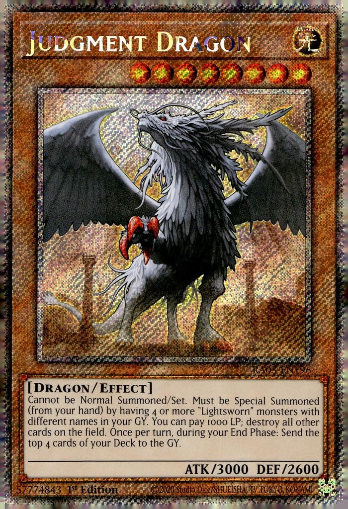 Amazon.com: Judgment Dragon (Platinum Secret Rare) - RA03