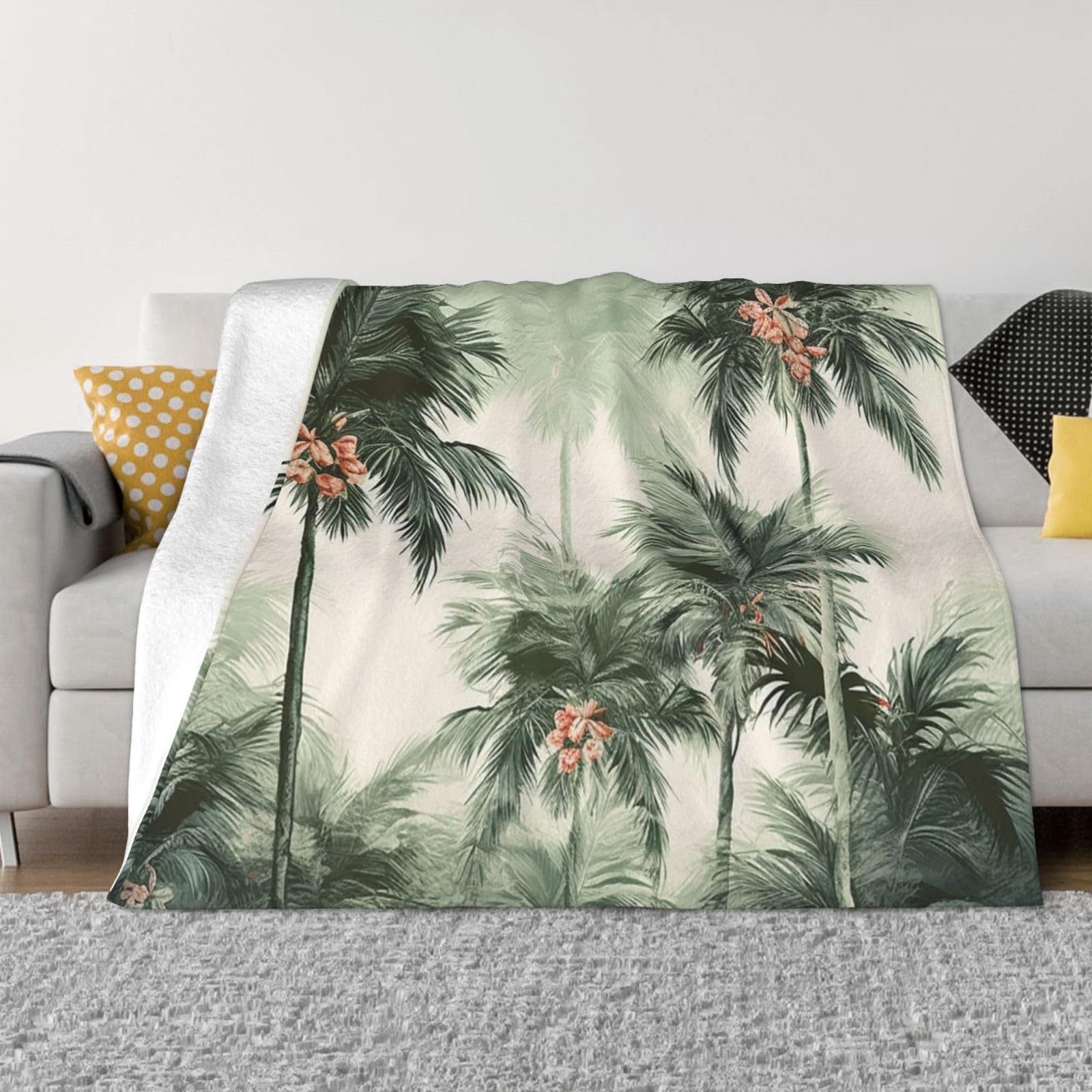 Couverture en micro polaire ultra douce pour des moments cocooning au salon