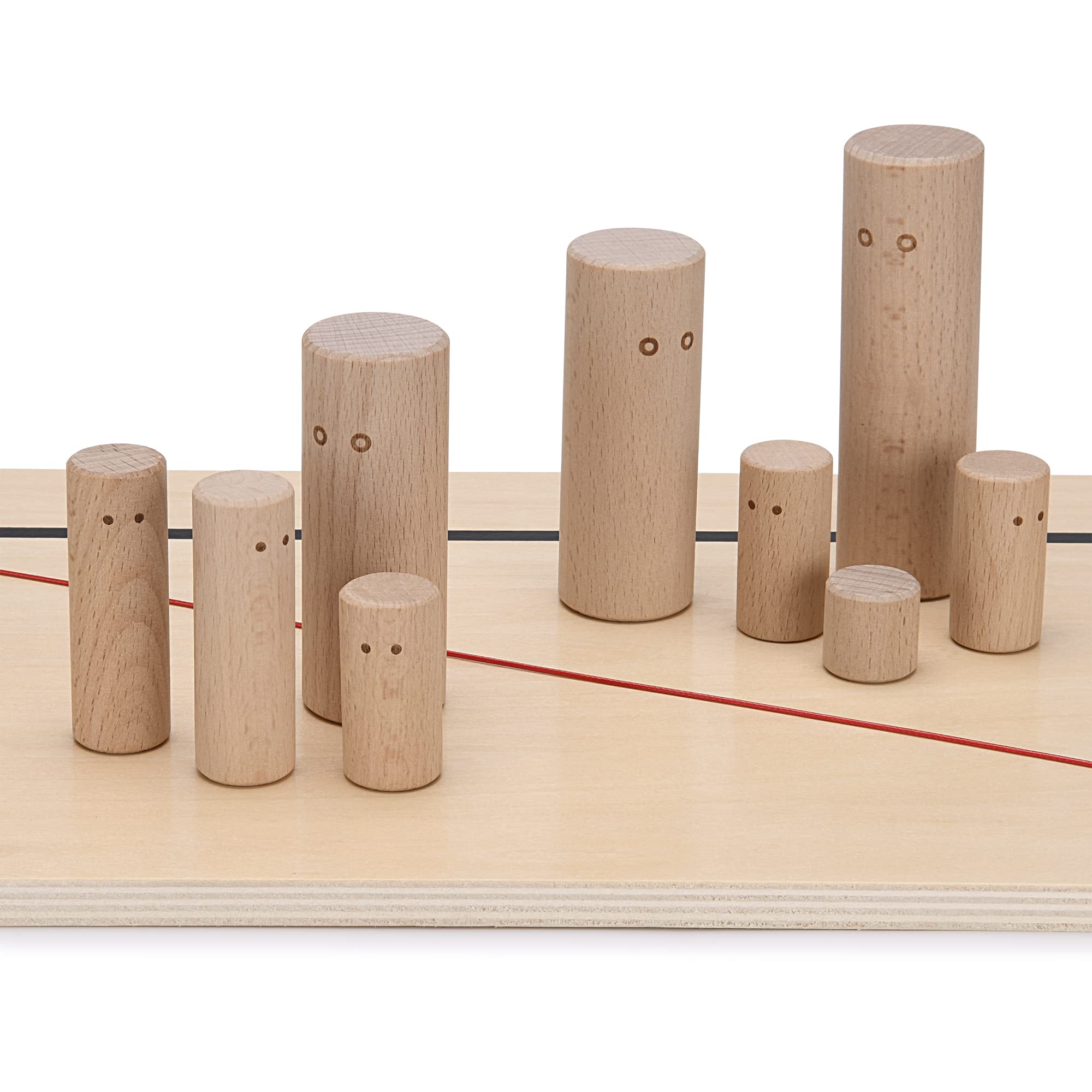 Planche Systémique - Bois de hêtre de Haute qualité - Planche familiale pour Constellations Coaching systémique Supervision Modération - Planche relationnelle (Angulaire)