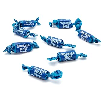 Frooties Candy Bulk 1 lb - Blue Raspberry | Tootsie Roll Minis | Blue Candy for Baby Shower and Holiday Parties | Individually Wrapped